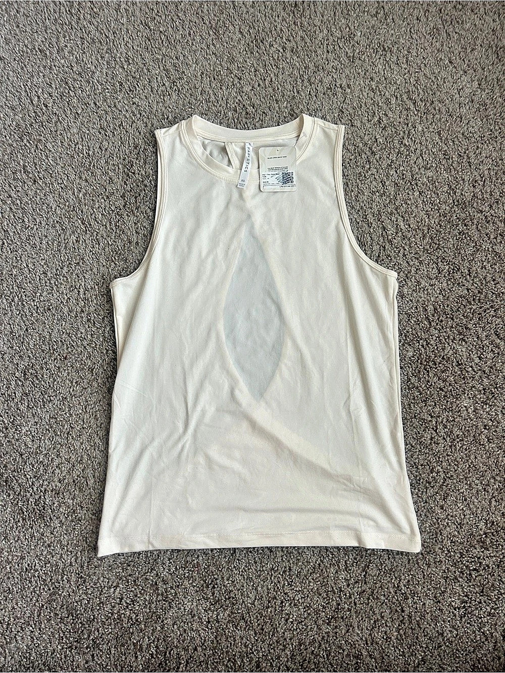 Fabletics Blake Open Back Tank White XS